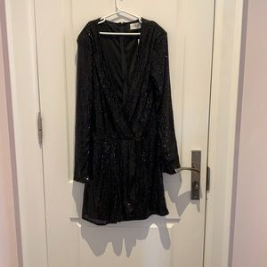 Black sequin dress